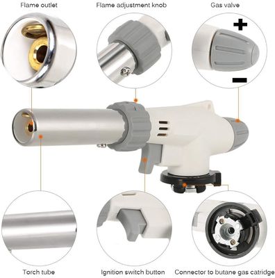 Thép không gỉ 19,5cm Mỏ hàn khí di động Đi bộ đường dài cắm trại
