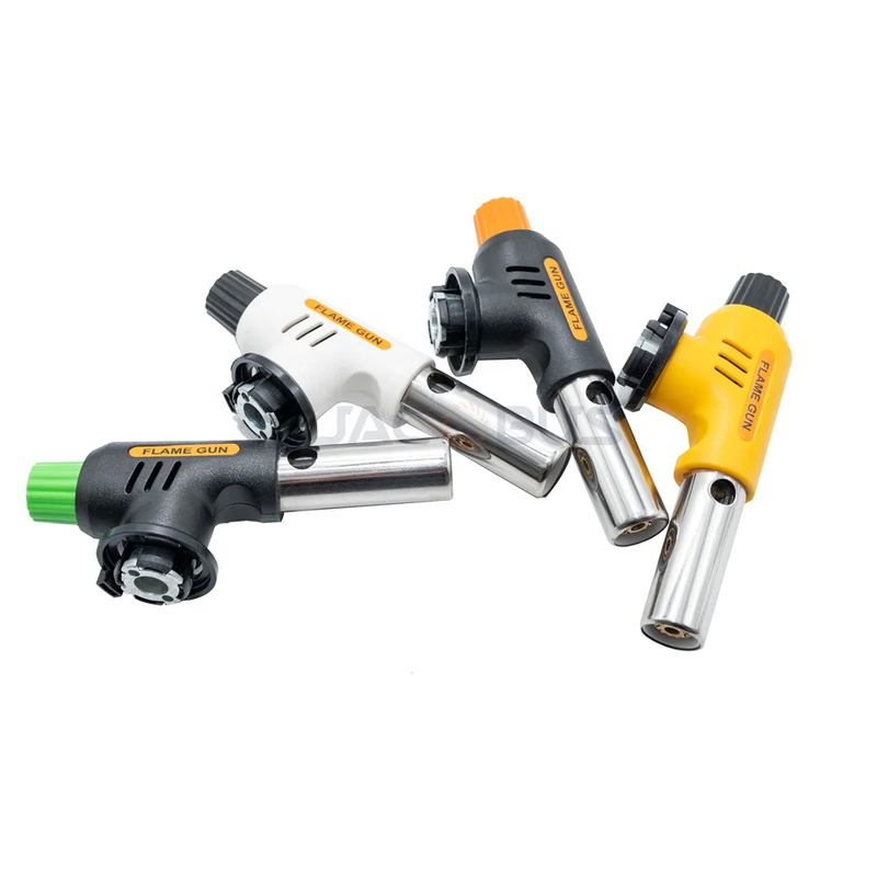 Đèn đuốc phun khí cắm trại tự động với ngọn lửa 1300 độ màu xanh lá cây màu đỏ Bao bì thẻ mụn